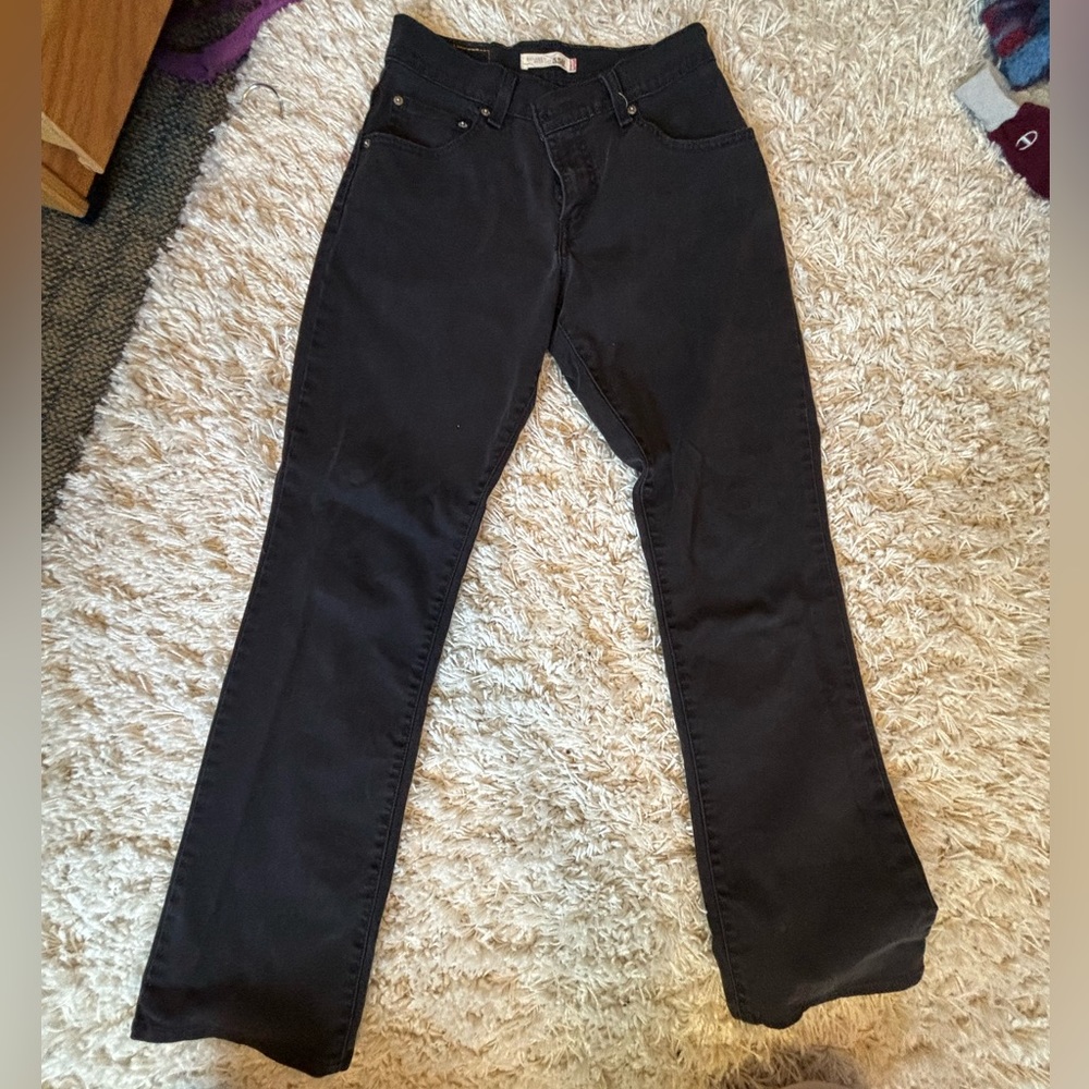 Levi 550 boot cut black jeans